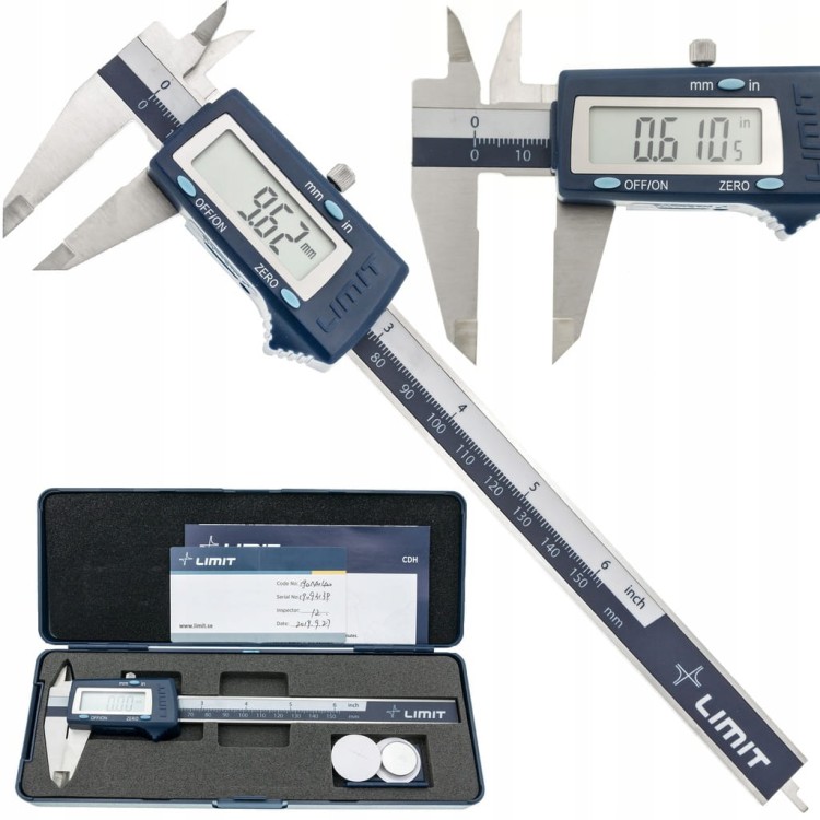SUWMIARKA ELEKTRONICZNA LIMIT 150mm 19140400 RYSIK
