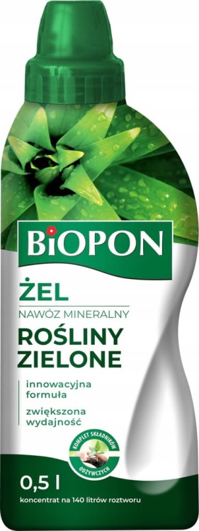 BiOPON ŻEL nawóz mineralny do ROŚLIN ZIELONYCH 0,5L Bopon