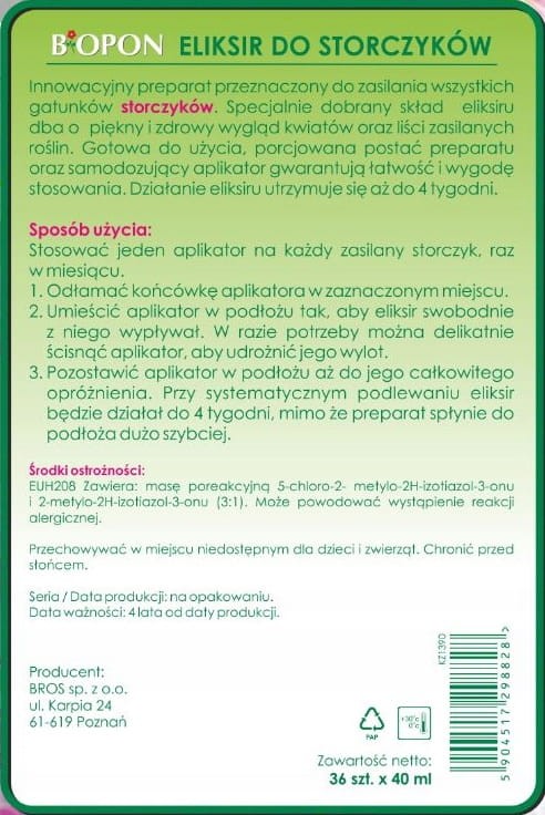BIOPON ELIKSIR DO STORCZYKÓW 40ml