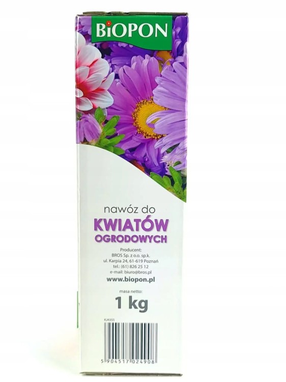Biopon Nawóz 1kg GRANULAT do KWIATÓW OGRODOWYCH!