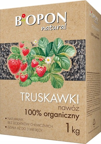 Nawóz do TRUSKAWEK 100% organiczny BiOPON Natural granulat 1kg