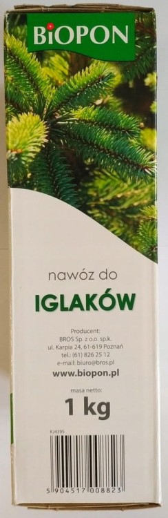 Nawóz wieloskładnikowy Biopon granulat 1 kg 1 l