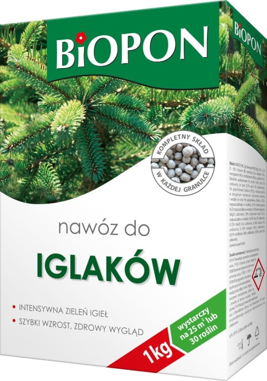 Nawóz wieloskładnikowy Biopon granulat 1 kg 1 l