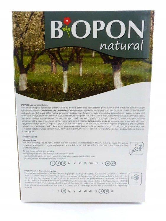 Nawóz wapno Biopon proszek 1 kg 1 l