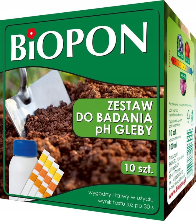 Zestaw do badania pH gleby Biopon 1687