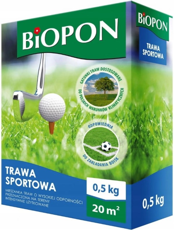 TRAWA DEKORACYJNA BiOPON nasiona traw 2kg - 80m²