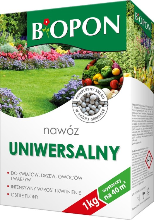 Nawóz wieloskładnikowy BOPON granulat 1 kg 1 l
