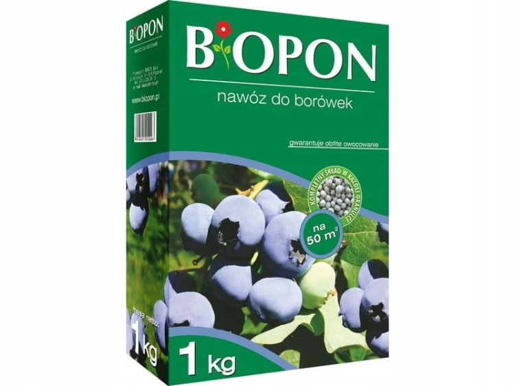 Nawóz wieloskładnikowy do borówek Bros granulat 1 kg 1 l