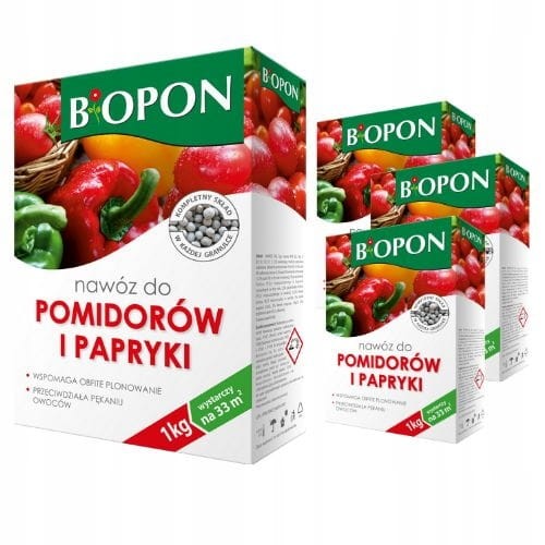 Nawóz wieloskładnikowy do pomidorów i papryki Bros granulat 1 kg 1 l
