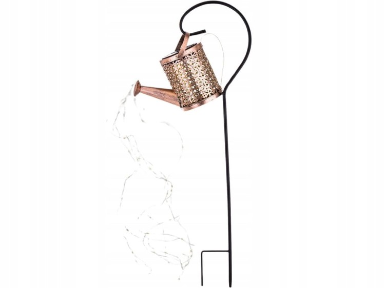 Dekoracyjna KONEWKA LED 61x25x10 cm Ogrodowa Lampa Solarna Wbijana METALOWA