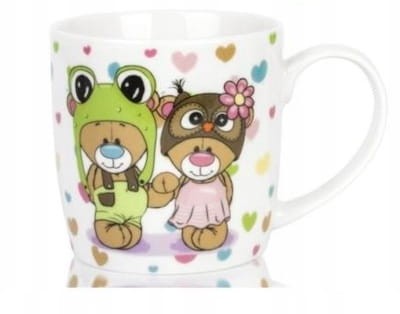 Uroczy Kubek Dla Dzieci 280 ml z Dwoma Misiami - Idealny Prezent