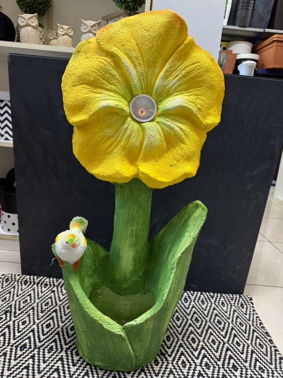 Figurka solarna kwiat 76x35 cm - dekoracyjna lampa LED do ogrodu