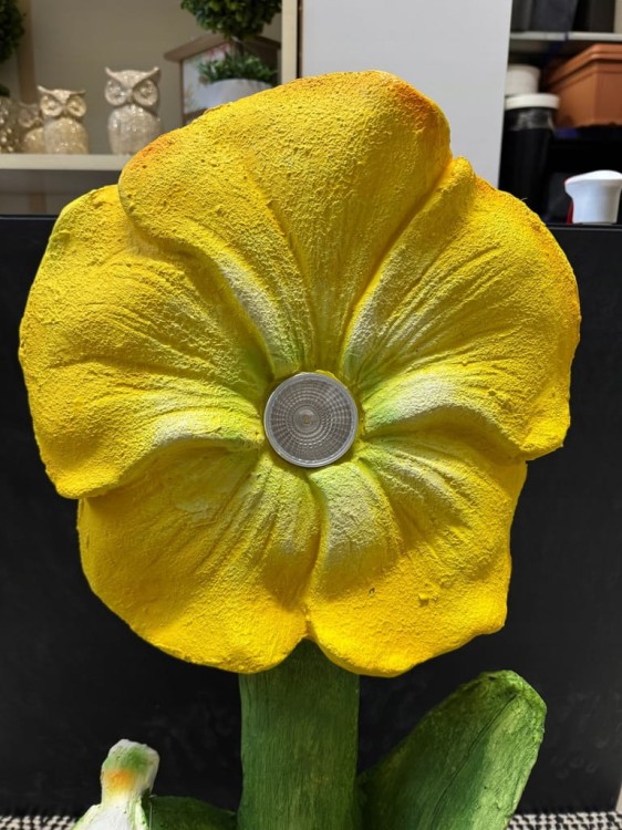Figurka solarna kwiat 76x35 cm - dekoracyjna lampa LED do ogrodu