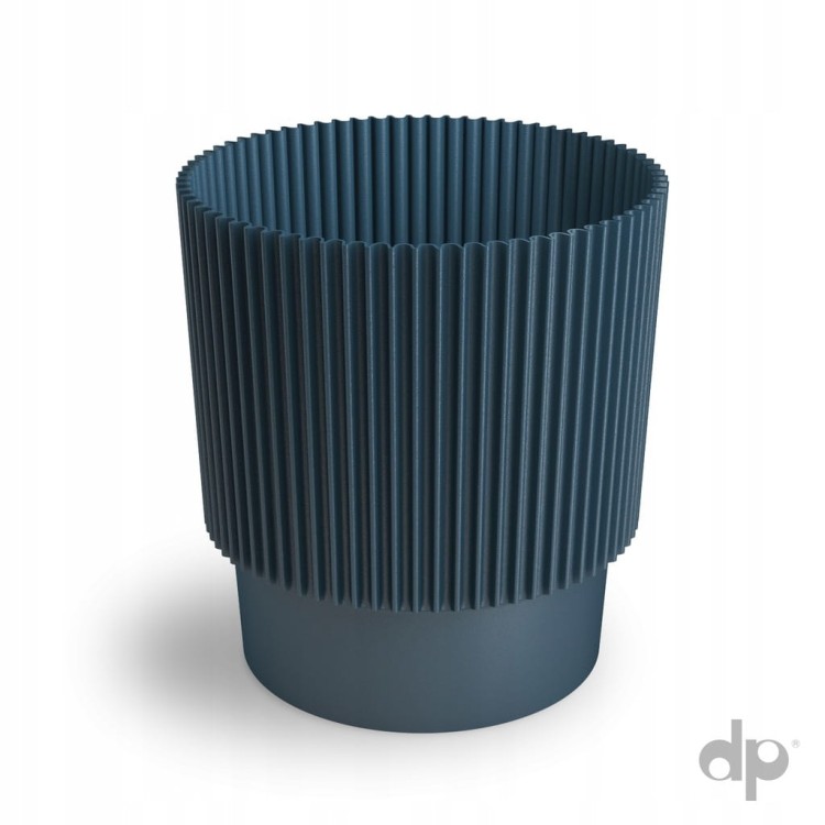 Doniczka Osłonka plastikowa Elsa 15 cm granat