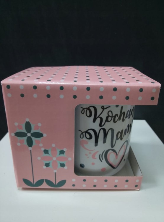 Kubek Kochana Mama 300ml Prezent na Dzień Matki w Pudełku