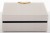 Szkatułka na Biżuterię Glamour Szklana Beżowa 8x19x15,5cm Elegancka Kasetka