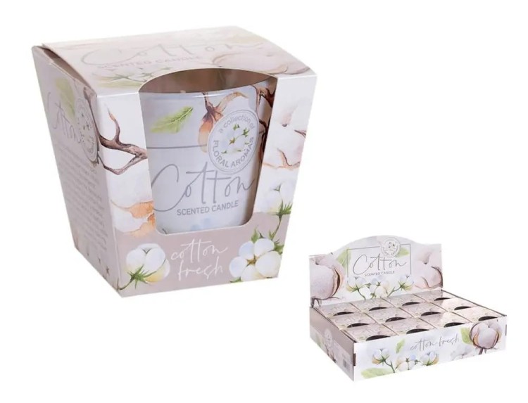 Świeca zapachowa w szkle Cotton Bartek Candles  15g 30h