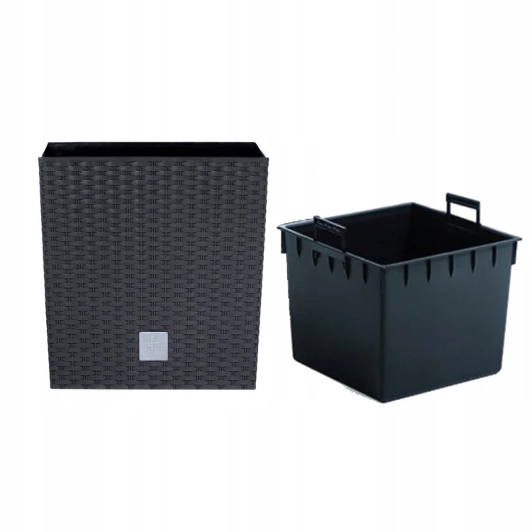 Doniczka Rato Low Antracyt Prosperplast 40 x 40,8 cm