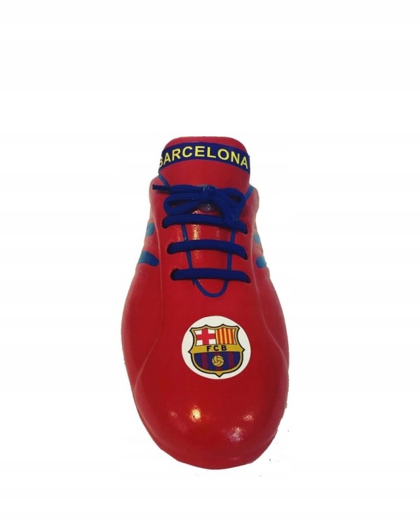 Skarbonka Ceramiczna But FC Barcelona 23 cm Piłkarski Prezent dla Kibica