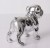 Srebrny piesek dekoracyjny – buldog 15,5 cm