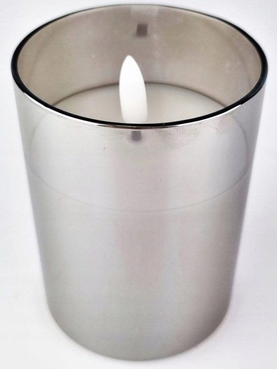 ŚWIECA LED NA BATERIE TIMER RUCHOMY PŁOMIEŃ 10cm