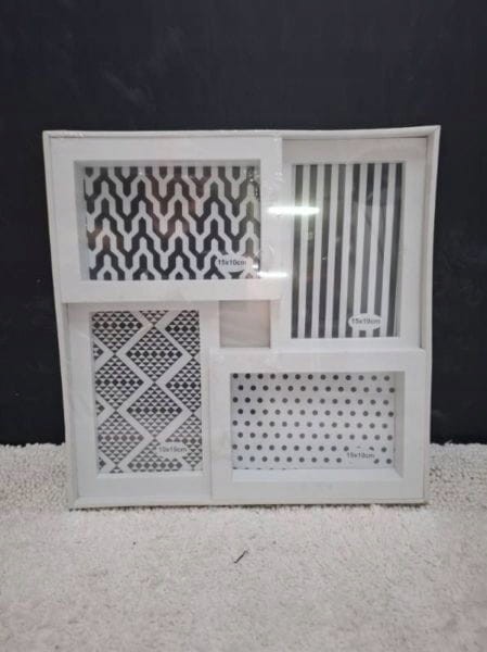 Ramka na zdjęcia kolaż 29x29 cm – biała, nowoczesna
