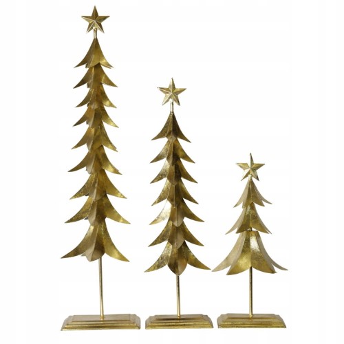 Choinka Metalowa Złota Maxi – Dekoracja Świąteczna 100 cm