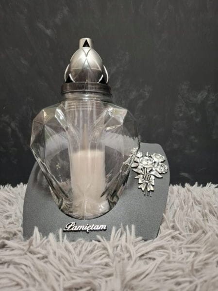 Znicz nagrobny elegancki 27x23 cm – Pamiętam