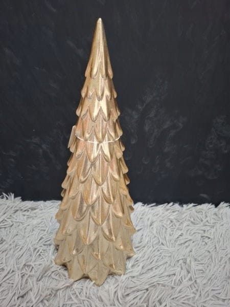 Ceramiczna choinka dekoracyjna 32,5cm – złota