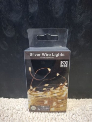 LAMPKI DRUCIKI NA BATERIE GIRLANDA 20 LED CIEPŁY