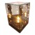 Lustrzany Znicz LED 3D 10x15 cm Lampion LED Kostka Znicz na Baterie
