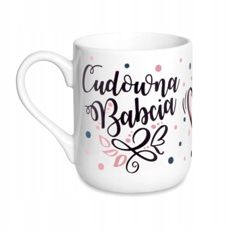 Kubek Cudowna Babcia 300 ml – Prezent na Dzień Babci Ceramiczny w Pudełku