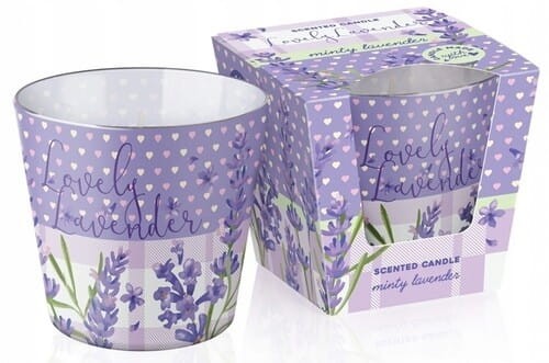 Świeca Zapachowa w Szkle Lovely Lavender 115 g Bartek Candles Lawendowa 30h