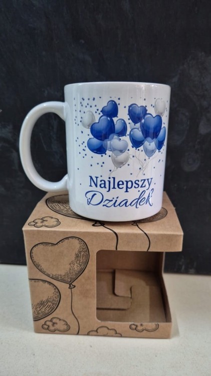 Kubek dla Dziadka Najlepszy Dziadek 300 ml Ceramiczny Prezent dla Dziadka