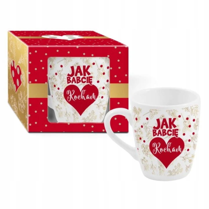 Kubek dla Babci 300 ml Jak Babcię Kocham Prezent Dzień Babci